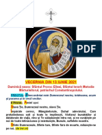 Vecernia 13.06.2021, Duminică Seara