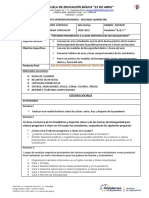 Proyecto Interdisciplinario Segundo Quimestre Octavo A, B, C Estudios Sociales