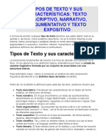 Tipos de Textos