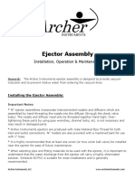 Ejector Assembly: Installation, Operation & Maintenance