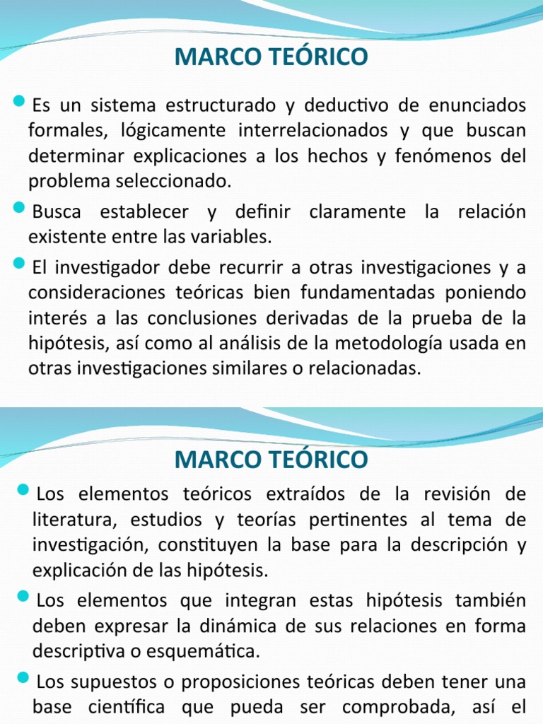 Como Hacer Un Marco Teorico | PDF