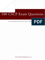 100 CSCP Exam Questions Practice