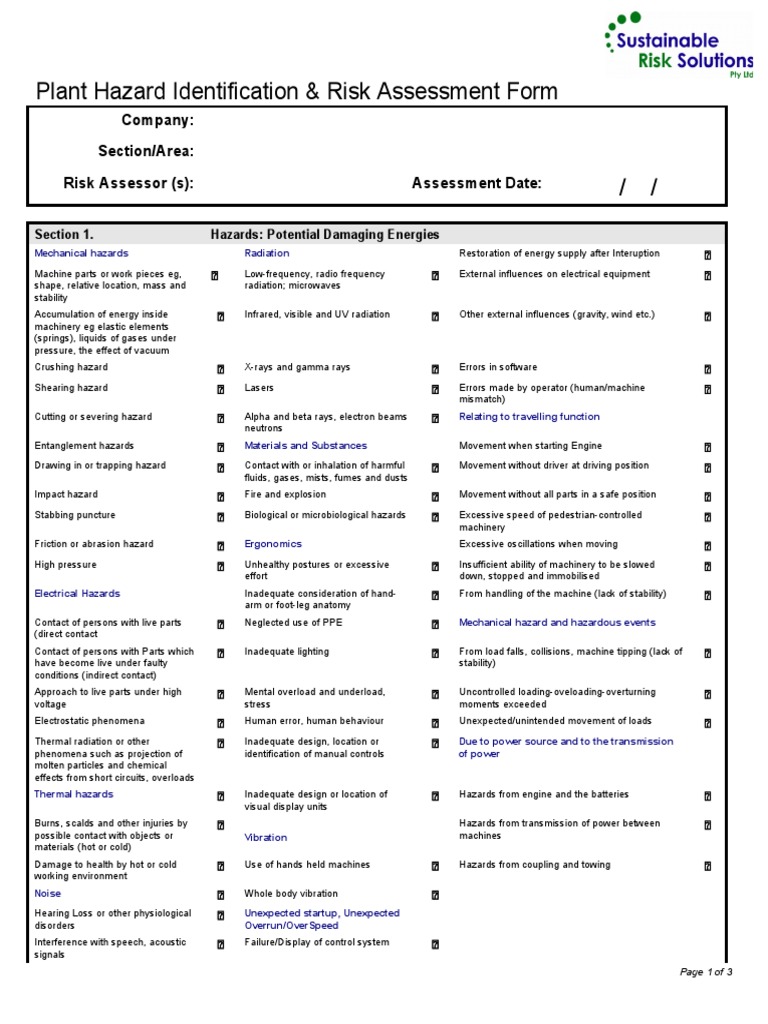 Plant Risk Assessment Guide | PDF | Radiation | Hazards