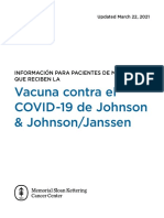 Information Recipients JJ Janssen Covid 19 Vaccine