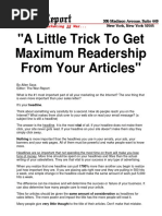 Little Trick To Make 'Em Read Your Article