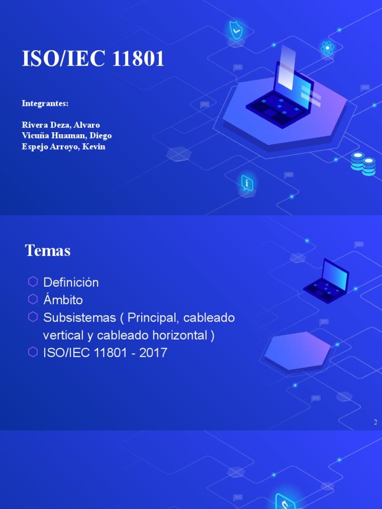 Grupo 08 - Redes - IsO - IEC 11801 | PDF | Red de arquitectura ...