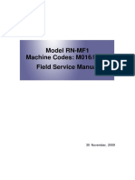 Model RN-MF1 Machine Codes: M016/M017 Field Service Manual: 30 November, 2009
