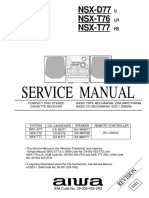 Manual Serviço - Aiwa NSX-D77, NSX-T76, NSX-T77