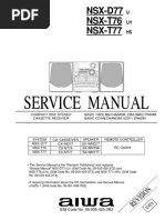 Manual Serviço - Aiwa NSX-D77, NSX-T76, NSX-T77