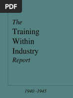 Training Within Industry Report | PDF | Business