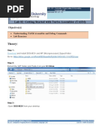 Lab 02: Getting Started With Turbo Assembler (TASM) : Objective(s)