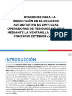 Documento Orientativo Para InscripciÃ n en El Registro Autoritativo EO-RS Por VUCE