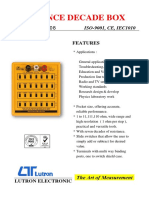 Cajas Patron de Inductancia Decadas Rbox 408 Luron Catalogo Ingles