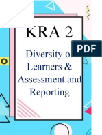 Diversity of Learners & Assessment and Reporting