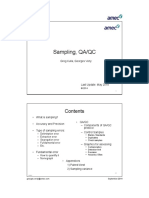 Sampling, QA/QC: - Delimitation Error - Extraction Error - Segregation Error - Fundamental Error - Etc