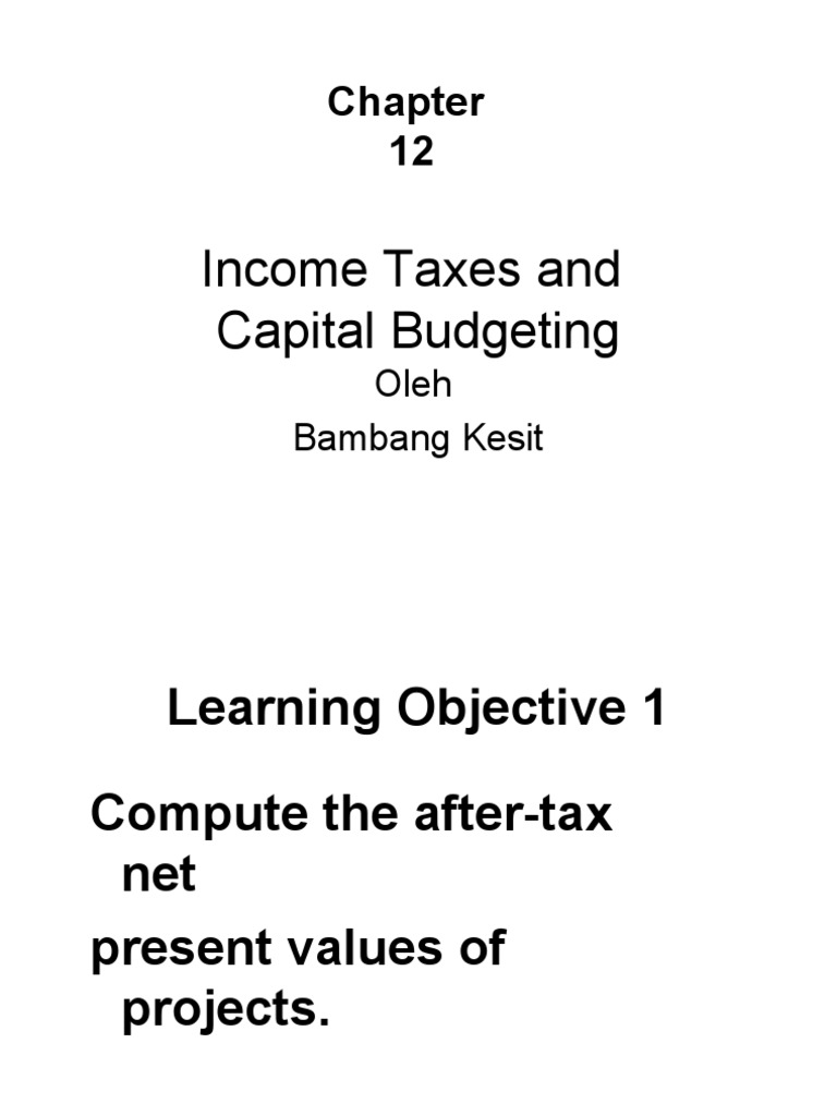 Capital Budgeting for Finance Pros | PDF | Depreciation | Tax Deduction