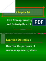 Cost Management Systems and Activity-Based Costing