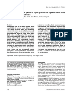 Renal Angina Index in Pediatric Septic Patients as a Predictor of Acute Kidney Injury in Remote Area