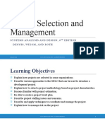 Project Selection and Management: Systems Analysis and Design, 6 Edition Dennis, Wixom, and Roth