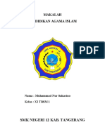 Pendidikan Agama Islam Makalah SMK Negeri 12