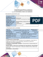 Guía de Actividad y Rubrica de Evaluación - Tarea 2 - Presentar Resumen Analítico de Las Referencias Bibliográficas Requeridas de La Unidad 1