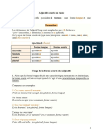 Adjectifs Courts en Russe