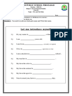 Evs Worksheet 1 Introduction