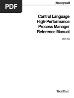 Control Language High-Performance Process Manager Reference Manual