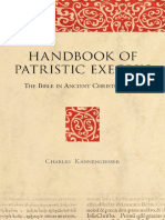 Epdf.pub Handbook of Patristic Exegesis the Bible in Ancient Christianity