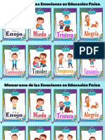 Memorama emociones Educación Física