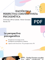 La Alfabetización en La Perspectiva Constructivista Psicogenética