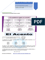 Lenguaje 3º Clasificación de Las Palabras Según El Acento