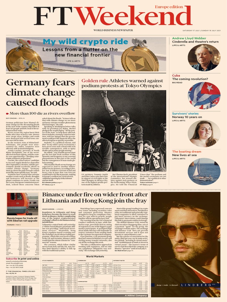 My Wild Crypto Ride: Germany Fears Climate Change Caused Floods | PDF |  Pound Sterling | Rail Transport