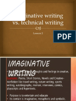 Imaginative vs. Technical