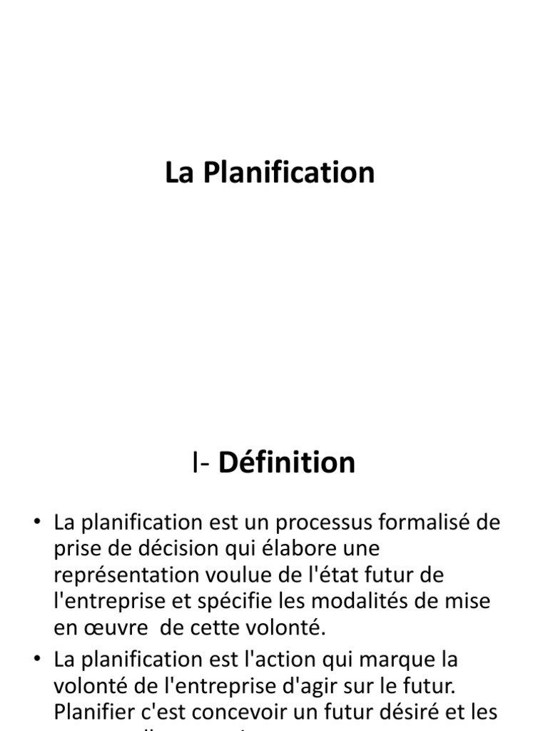Les Fondements de la Planification | PDF | Analyse SWOT | Planification