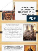 Grupo 5 - Curriculo y Transmision Del Saber en La Edad Media - Tarea 4