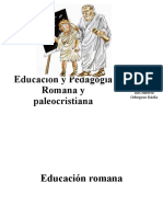 Educación y Pedagogía Romana - Paleocristiana