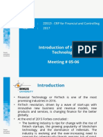 Introduction of Financial Technology Meeting # 05-06: Course: Z0919 - ERP For Financial and Controlling Year: 2017