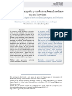 Análisis de La Percepción y Conducta Ambiental Mediante Una Red Bayesiana