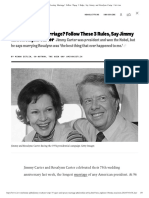 Want A Lasting Marriage - Follow These 3 Rules, Say Jimmy and Rosalynn Carter