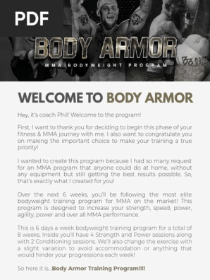 Body Armor - MMA Bodyweight Program - Phil Daru