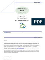 Swot Analysis: Prepared For: The City of Burnet By: Angeloueconomics Inc