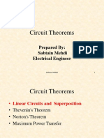Circuit Theorems - Sabtain Mehdi