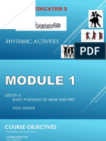 Prelim Lesson 3 Basic Positions and Intro. of Folk Dance