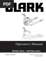 Operator's Manual: WP30 (DC) / WPX45 (AC)