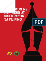 Anotasyon NG Mga Tesis at Disertasyon Sa Filipino