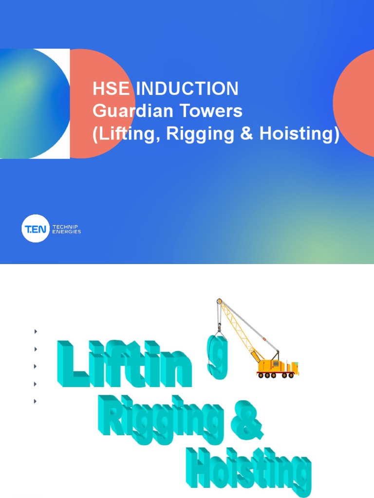 HSE Induction for Lifting & Rigging | PDF