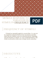 Muscle Response To Variation in Stimulus Frequency