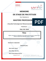 MEMOIRE DE STAGE DE FIN D ETUDE