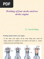 Working of Four Stroke and Two Stroke Engine